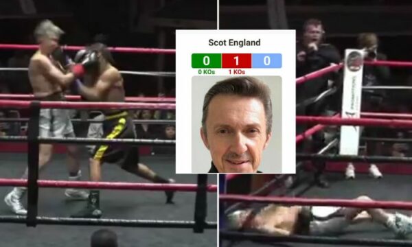 58-летний Скот Инглэнд дебютировал в боксе и был нокаутирован