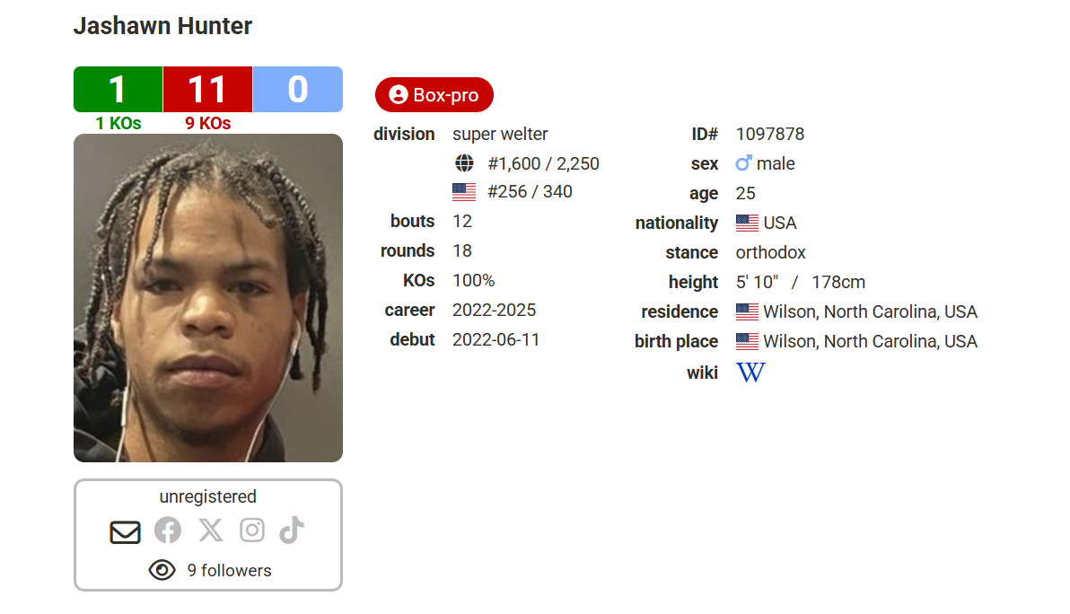 Джашон Хантер боксер